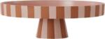 OYOY Platou pentru tort Toppu, 27 x 27 cm, maro-roz (L10156) Tava