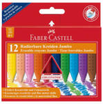 Faber-Castell Zsírkréta Faber-Castell Grip Jumbo 12 db-os klt. radírozható (FC122540)