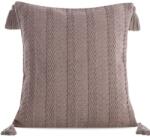 Takoy Kétoldalas pamutkeverék díszpárnahuzat BOHO bojtokkal díszítve