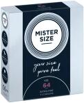 MISTER SIZE vékony óvszer - 64 mm Kiszerelés: 3 db
