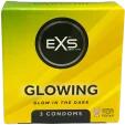 EXS Condoms Glow - világító óvszer Kiszerelés: 3 db