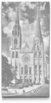  PontPöttyöző - Chartres-i székesegyház - Franciaország Méret: 40x80cm, Keretezés: Műanyagtáblával, Szín: Kék