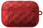 Devia Woven Pattern Airpods Pro szilikon tok, piros