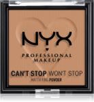 NYX Professional Makeup Can't Stop Won't Stop Mattifying Powder pudra matuire culoare 07 Caramel 6 g
