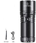 SUPERFIRE lanterna led superfire y2, zoom, 1400lm, 1000m, incarcare usb-c, lumina fata, spate, 20w (95-Y2)