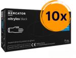  10x Nitrylex® black púdermentes nitril vizsgálókesztyű L (K_RD30104004)