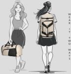 Enrico Benetti INNSBRUCK fedélzeti hátizsákká alakítható utazó sporttáska-bézs-fekete 46227-031