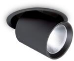 Ideal Lux Nova fekete LED beépíthető lámpa (IDE-267944) LED 1 izzós IP20 (267944)