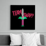 printfashion Squid game team swap - Vászonkép - Fekete (17597897)