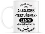 printfashion Nehéz meló a legjobb testvérnek lenni fekete - Bögre - Fehér (17619915)
