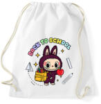 printfashion Iskolás labubu - Sportzsák, Tornazsák - Fehér (17676989)