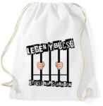 printfashion LEGÉNYBÚCSÚ UTOLSÓ NAP SZABADON - Sportzsák, Tornazsák - Fehér (17626830)