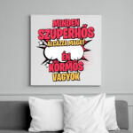 printfashion SZUPERHŐS KÖRMÖS - Vászonkép - Fehér (17612287)