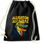 printfashion Alligator Alcatraz - Sportzsák, Tornazsák - Fekete (17588131)