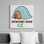 printfashion Introvert mode - Vászonkép - Fehér (17641630)