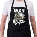 printfashion time is money - Kötény - Fekete (17672665)