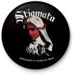 printfashion Stigmata - Okkult Desgin - Kitűző, hűtőmágnes - Fekete (17661871)