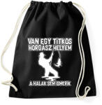 printfashion Van egy titkos horgász helyem - Sportzsák, Tornazsák - Fekete (17679565)