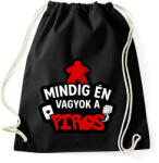 printfashion Mindig én vagyok a piros - Sportzsák, Tornazsák - Fekete (17599381)