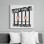 printfashion LEGÉNYBÚCSÚ UTOLSÓ NAP SZABADON - Vászonkép - Fehér (17627146)