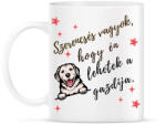 printfashion Szerencsés vagyok ferde - Bögre - Fehér (17655549)