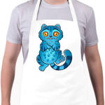 printfashion Kpop Demon Hunters - Derpy Tiger - Kötény - Fehér (17705617)