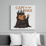 printfashion Capy of the Rings - Vászonkép - Fehér (17622646)