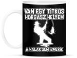 printfashion Van egy titkos horgász helyem - Bögre - Fekete (17679850)