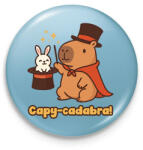 printfashion Capy-cadabra - Kitűző, hűtőmágnes - Világoskék (17640723)