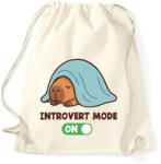 printfashion Introvert mode - Sportzsák, Tornazsák - Natúr (17641325)