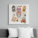 printfashion Halloween Labubu - Vászonkép - Fehér (17707433)