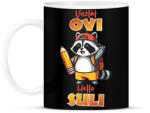 printfashion Viszlát Ovi Hello suli mosómedve - Bögre - Fekete (17678461)