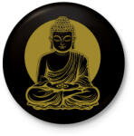 printfashion buddha - Kitűző, hűtőmágnes - Fekete (17653771)