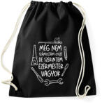 printfashion Még nem számoltam össze de szerintem ezermester vagyok fehér - Sportzsák, Tornazsák - Fekete (17686765)