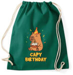 printfashion Capy birthday - Sportzsák, Tornazsák - Sötétzöld (17638427)