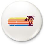 printfashion Summer palm - Kitűző, hűtőmágnes - Fehér (17591136)