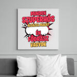 printfashion SZUPERHŐS FORDÁSZ - Vászonkép - Fehér (17610026)