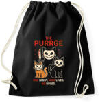 printfashion The Purrge - Sportzsák, Tornazsák - Fekete (17656165)