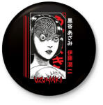 printfashion Uzumaki - Kitűző, hűtőmágnes - Fekete (17696521)