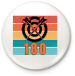 printfashion darts 180 - Kitűző, hűtőmágnes - Fehér (17645220)