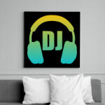 printfashion Dj - Vászonkép - Fekete (17625347)