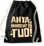 printfashion Anya mindent is tud - Sportzsák, Tornazsák - Fekete (17634931)