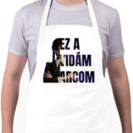 printfashion Wednesday ez a vidám arcom - Kötény - Fehér (17599230)