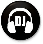 printfashion Dj - Kitűző, hűtőmágnes - Fekete (17623537)