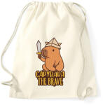 printfashion Capybara the brave - Sportzsák, Tornazsák - Natúr (17643575)
