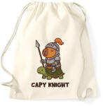 printfashion Capy knight - Sportzsák, Tornazsák - Natúr (17638777)