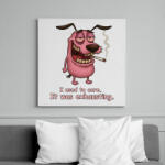 printfashion I used to care. It was exhausting - Régebben aggódtam, kimerítő volt. . . - Vászonkép - Fehér (17637936)