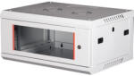 Lande PROlineB 600x450 lapraszerelt 4U 19" fali rack szekrény szürke (LN-WB-04U6045-LG-F)