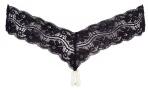 Cottelli Collection - dupla gyöngysoros csipke tanga Méret: M