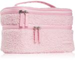 BrushArt Accessories Double-layered fluffy make-up bag чантичка с две отделения Light pink